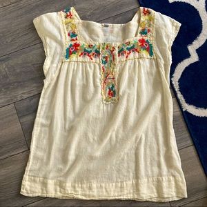 Fossil Mexican Embroidered Top
